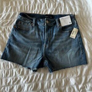 Aeropostale Women's 3" High-Rise Curvy Midi Denim Shorts NWT